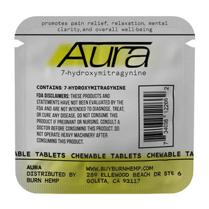 Aura 7-OH Chewable Kratom Tablets - 2ct (20mg Each)