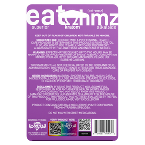 Exodus Eat Ohmz 7-OH Kratom Tablets (White, Green, Purple, Red)