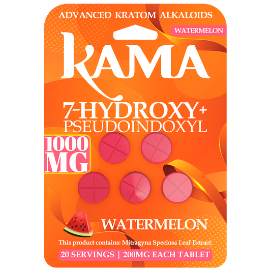 Kama 7-Hydroxy + Pseudo Tablets 1000mg - 5ct (200mg Each)