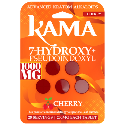 Kama 7-Hydroxy + Pseudo Tablets 1000mg - 5ct (200mg Each)