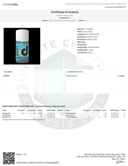 Dopium 7-Hydroxy Kratom Tablets - 30ct (10mg Each)