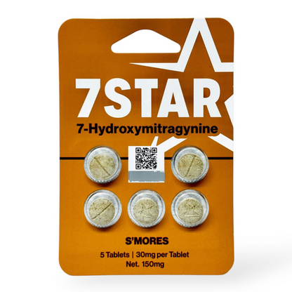 7 Star 7-Hydroxymitragynine Extract Tablets - 5ct (30mg Each)