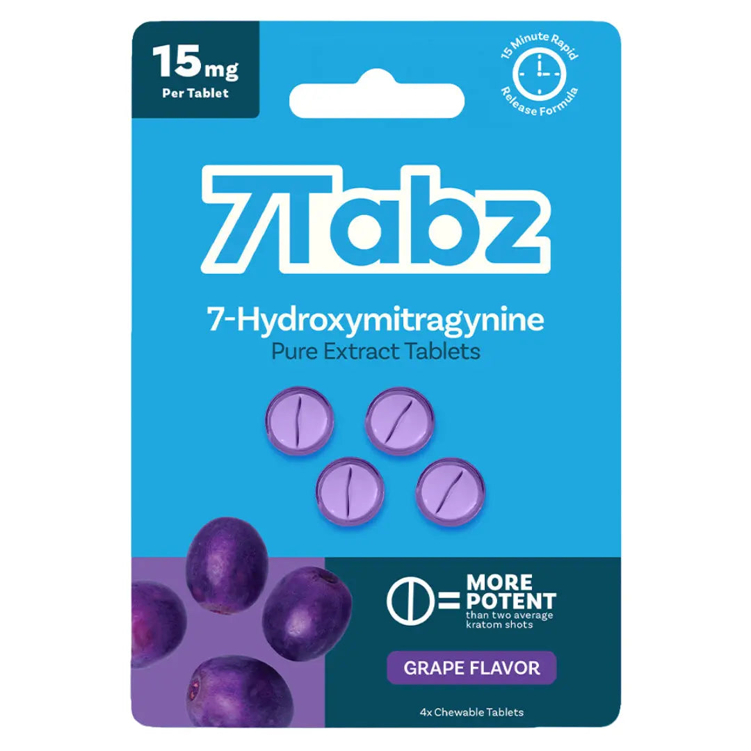 7Tabz 7-Hydroxymitragynine Kratom Tablets Grape