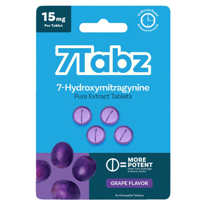 7Tabz 7-Hydroxymitragynine Kratom Tablets Grape