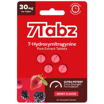 7Tabz Ultra Potent Extra Strength 7-OH Tablets - 4ct (30mg Each)