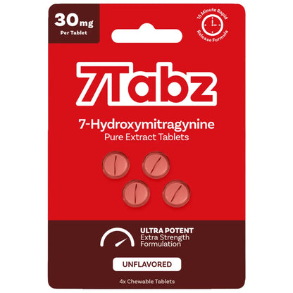 7Tabz Ultra Potent Extra Strength 7-OH Tablets - 4ct (30mg Each)