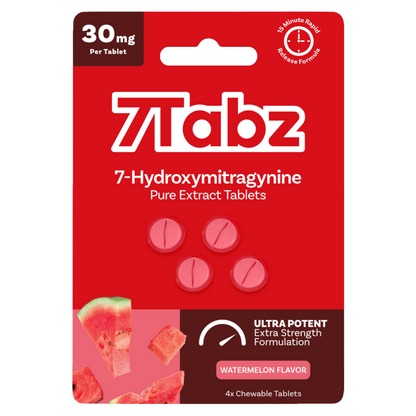 7Tabz Ultra Potent Extra Strength 7-OH Tablets - 4ct (30mg Each)