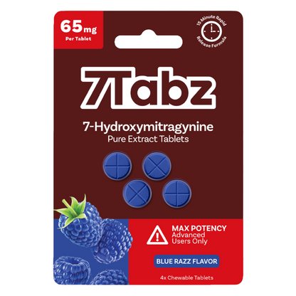 7Tabz Max Potency 7-Hydroxymitragynine Tablets 260mg - 4ct (65mg Each)