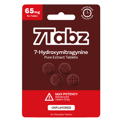 7Tabz Max Potency 7-Hydroxymitragynine Tablets 260mg - 4ct (65mg Each)