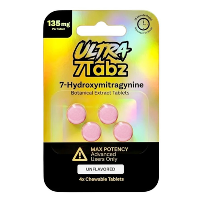 ULTRA 7Tabz 7-Hydroxy Kratom Tablets 540mg - 4ct (135mg Each)