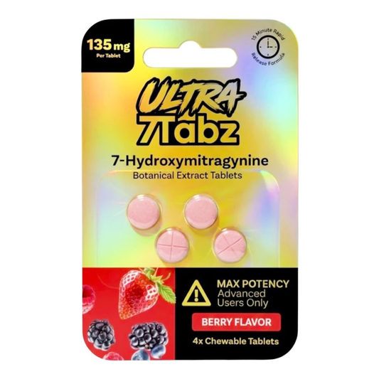 ULTRA 7Tabz 7-Hydroxy Kratom Tablets 540mg - 4ct (135mg Each)