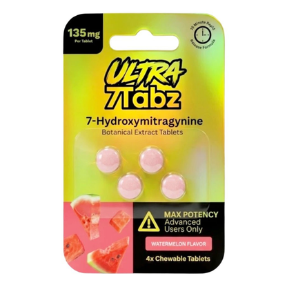 ULTRA 7Tabz 7-Hydroxy Kratom Tablets 540mg - 4ct (135mg Each)