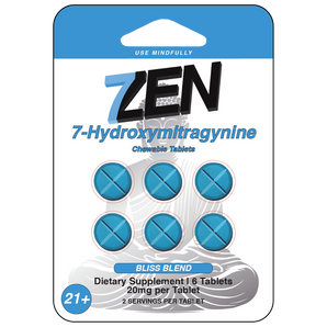 7ZEN 7-Hydroxymitragynine Kratom Tablets - 6ct (20mg Each)