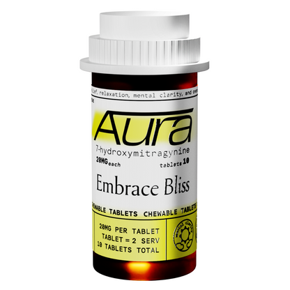Aura 7-Hydroxymitragynine Chewable Tablets 200mg - 10ct (20mg Each)