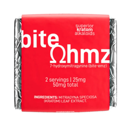 Bite Ohmz 7-Hydroxymitragynine Chocolate (50mg)