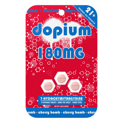 Dopium 7-Hydroxymitragynine Tablets - 3ct (60mg Each)
