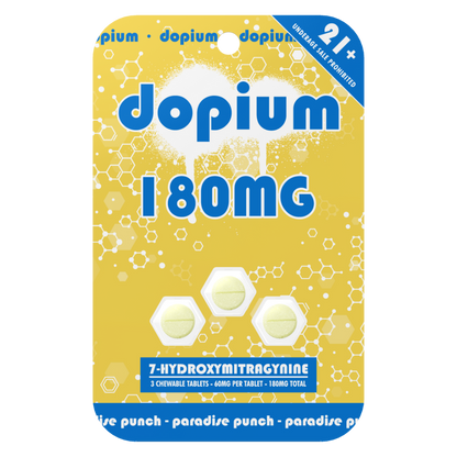Dopium 7-Hydroxymitragynine Tablets - 3ct (60mg Each)