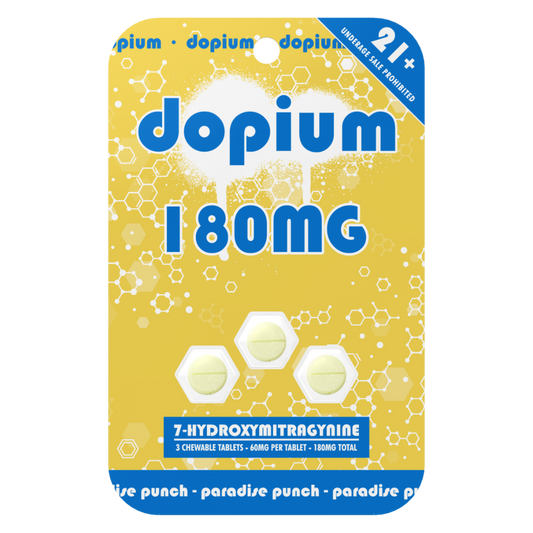 Dopium 7-Hydroxymitragynine Tablets - 3ct (60mg Each)