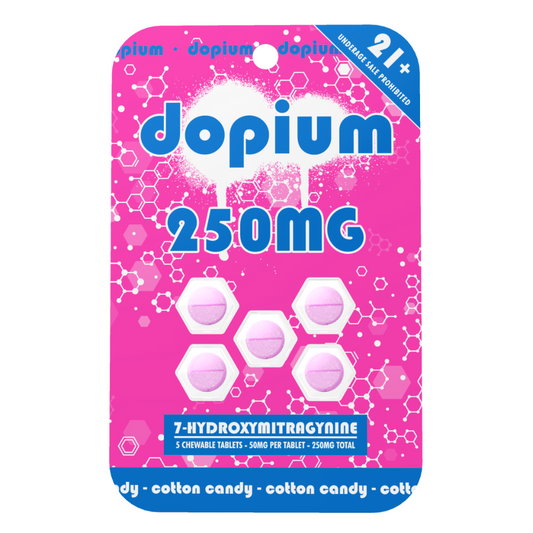 Dopium 7-OH Chewable Kratom Tablets - 5ct (50mg Each)