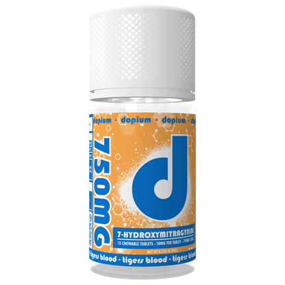 Dopium 7-Hydroxy Kratom Tablets 750mg - 15ct (50mg Each)