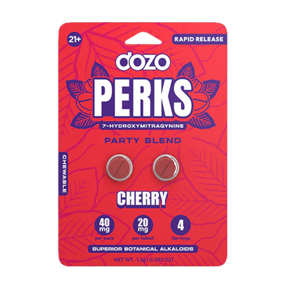 Dozo Perks 7-Hydroxymitragynine Rapid Release Tablets - 6ct (20mg Each)