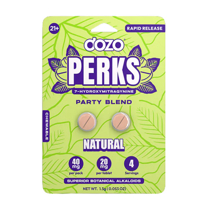 Dozo Perks 7-Hydroxymitragynine Rapid Release Tablets - 6ct (20mg Each)