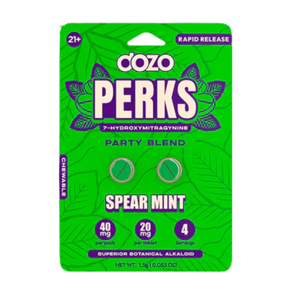 Dozo Perks 7-Hydroxymitragynine Rapid Release Tablets - 6ct (20mg Each)
