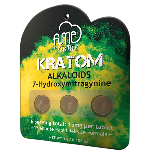 Fume Alkaloids 7-Hydroxy Extract Tablets - 3ct (15mg Each)