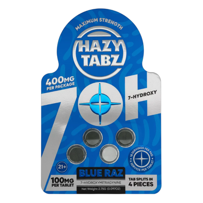 Hazy Tabz Maximum Strength 7-OH Tablets 400mg - 4ct (100mg Each)