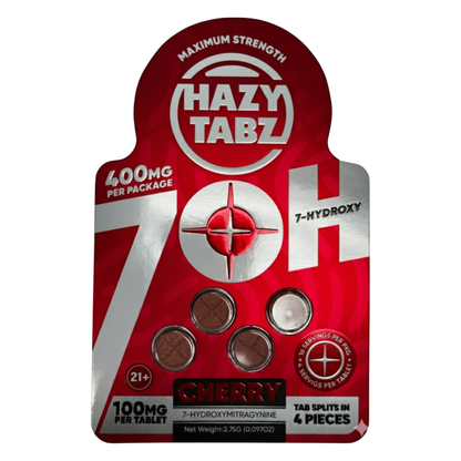 Hazy Tabz Maximum Strength 7-OH Tablets 400mg - 4ct (100mg Each)