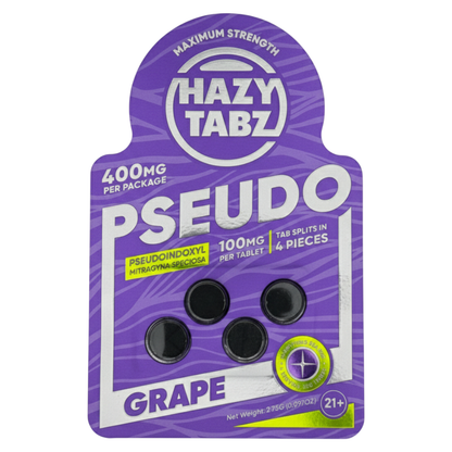 Hazy Tabz Maximum Strength Pseudo Tablets 400mg - 4ct (100mg Each)