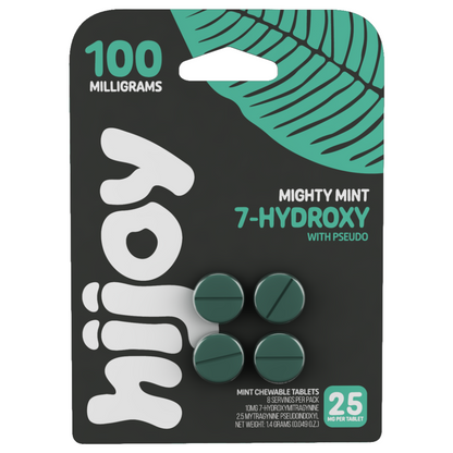 Hijoy 7-Hydroxy With Pseudo Chewable Tablets – 4ct (25mg Each)