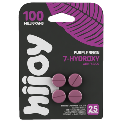 Hijoy 7-Hydroxy With Pseudo Chewable Tablets – 4ct (25mg Each)