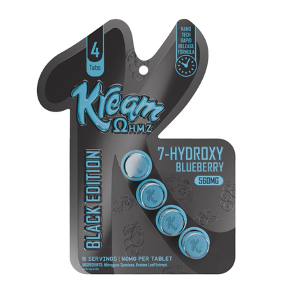 Kream Ohmz Black Edition 7-OH Tablets 560mg - 4ct (140mg Each)