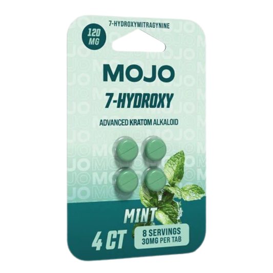 Mojo 7-Hydroxy Kratom Tablets 120mg - 4ct (30mg Each)