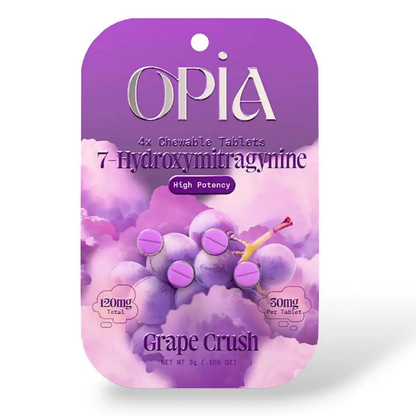 OPiA High Potency 7-Hydroxy Tablets 120mg - 4ct (30mg Each)