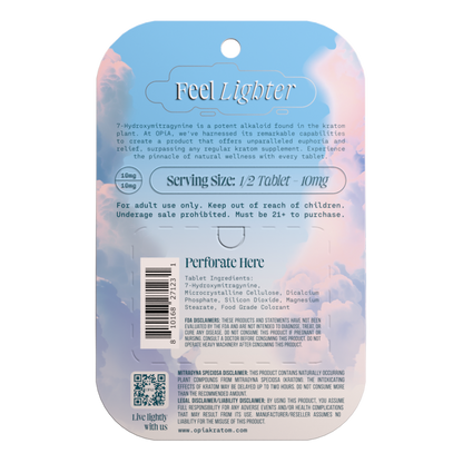 OPiA 7-Hydroxy Chewable Kratom Tablets - 4ct (20mg Each)