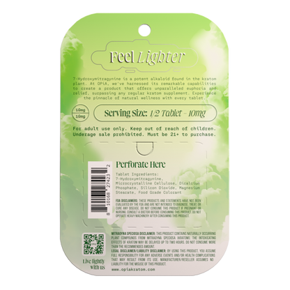 OPiA 7-Hydroxy Chewable Kratom Tablets - 4ct (20mg Each)