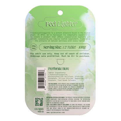 OPiA 7-Hydroxy Chewable Kratom Tablets - 4ct (20mg Each)
