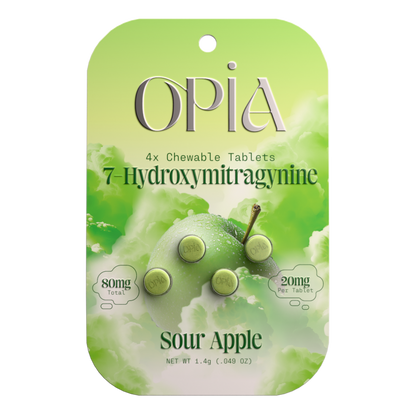 OPiA 7-Hydroxy Chewable Kratom Tablets - 4ct (20mg Each)