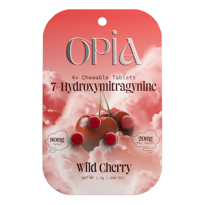 OPiA 7-Hydroxy Chewable Kratom Tablets - 4ct (20mg Each)