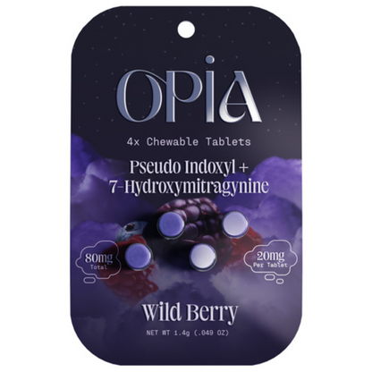 Opia Pseudoindoxyl + 7-Hydroxymitragynine Tablets - 4ct (20mg Each)
