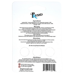 Press'd 7-Hydroxymitragynine Kratom Tablets - 3ct (18mg Each)