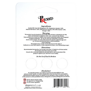 Press'd Red-OH Pseudo 5X Kratom Tablets - 3ct (18mg Each)