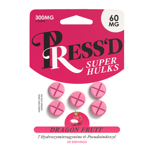 Press'd Super Hulks 7-OH + Pseudo Tablets - 5ct (60mg Each)