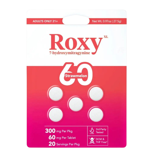 Roxy XL 7-Hydroxymitragynine Tablets 300mg - 5ct (60mg Each)