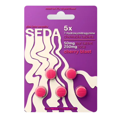 SEDA 7-Hydroxymitragynine Chewable Tablets 250mg - 5ct (50mg Each)