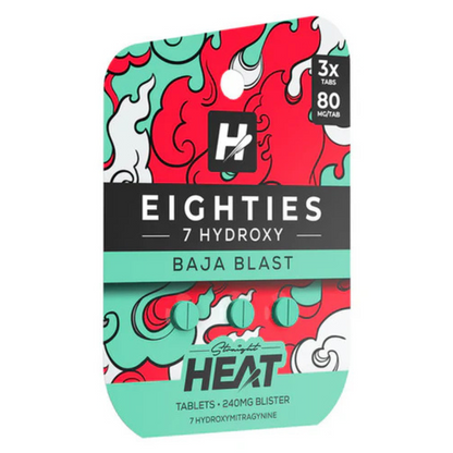 Straight Heat Eighties 7-Hydroxy Tablets 240mg - 3ct (80mg Each)