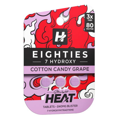 Straight Heat Eighties 7-Hydroxy Tablets 240mg - 3ct (80mg Each)