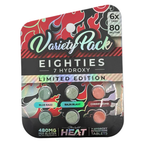 Straight Heat Eighties Variety Pack 7-OH Tablets - 6ct (80mg Each)